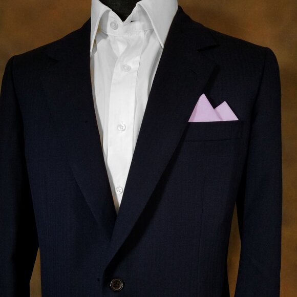 New - Soft Purple Cotton Pre-Folded Pocket Square Handkerchief Insert - Picture 5 of 7